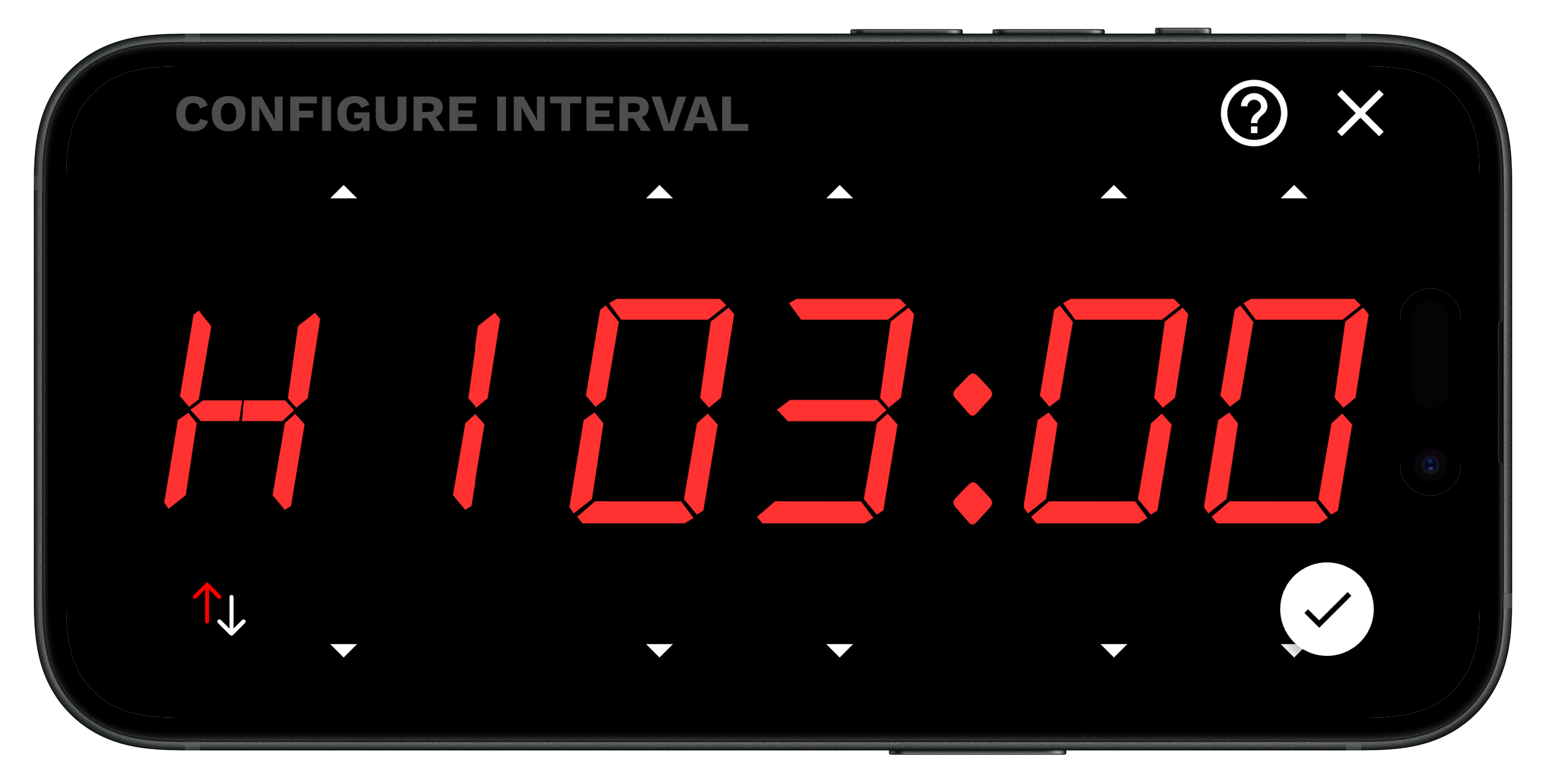 Configuring work length in the Interval timer