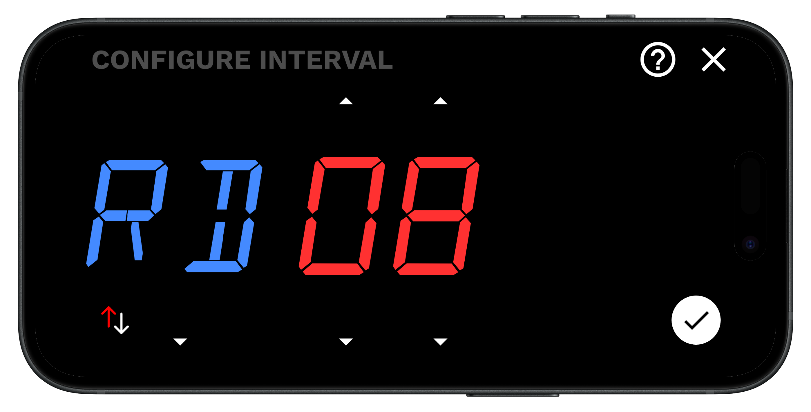 Configuring rounds in the Interval timer