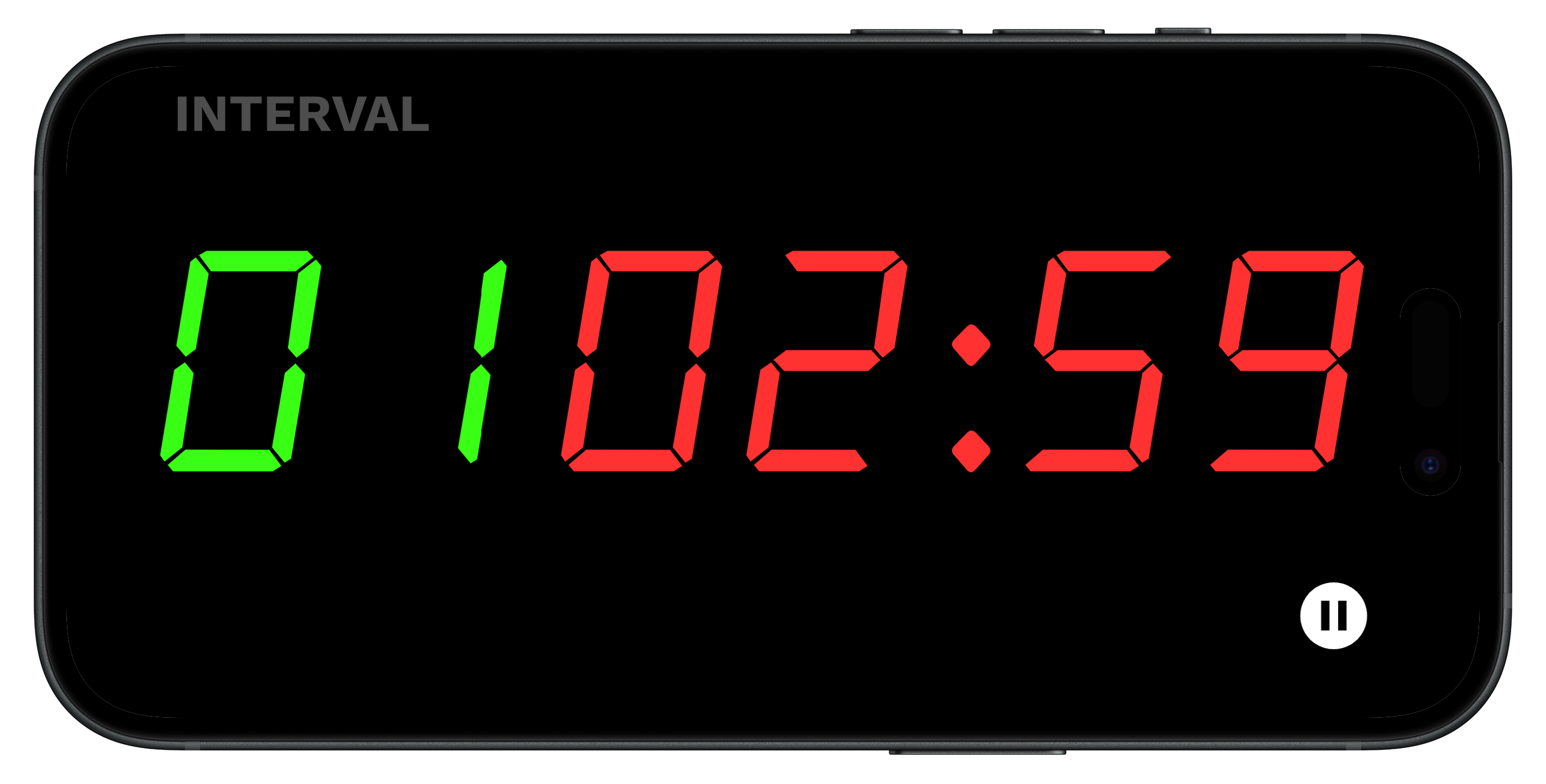 ForTime interval timer running a workout