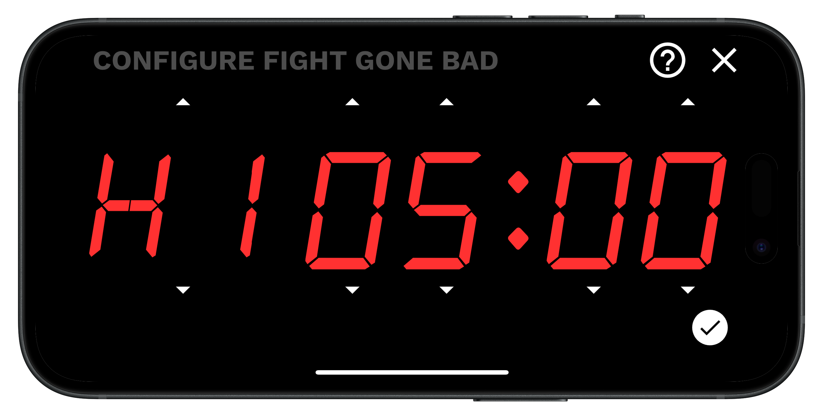 ForTime workout summary with round split times